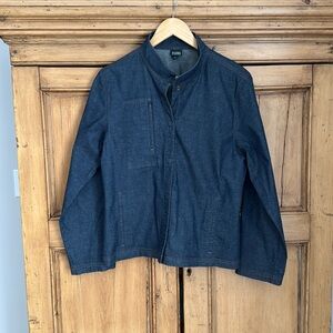 Eileen Fisher Dark Blue Jean Jacket